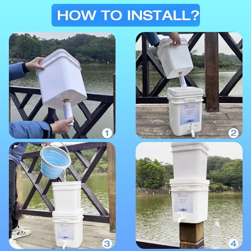 H&G Lifestyles Camping Water Filter Drinking Water Filtration System Survival Gr - Picture 6 of 9