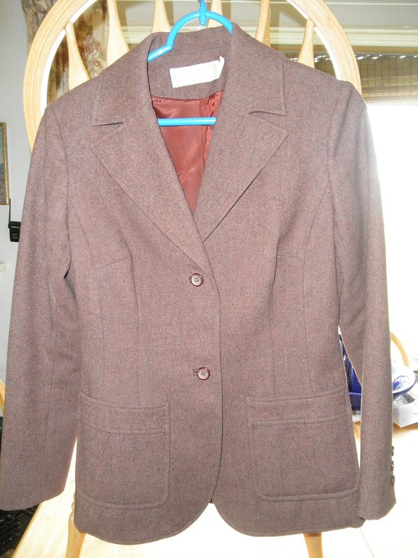 Fabulous Vintage FASHION Professional Jacket PENDLETON USA BROWN Virgin Wool WOW