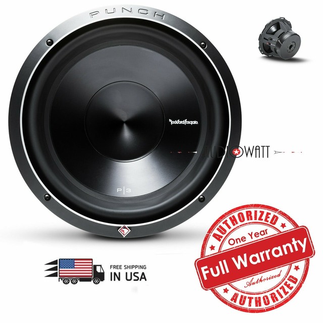 Rockford Fosgate P3D212 1200W 12" DVC Dual 2Ohm Car Subwoofers Punch