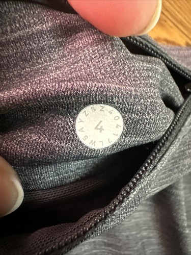 Lululemon Speed Up Mid-Rise Athletic Compression Running Leggings 4 Gray LL115 - Picture 3 of 7