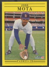 1991 Fleer Update #126 Jose Mota San Diego Padres