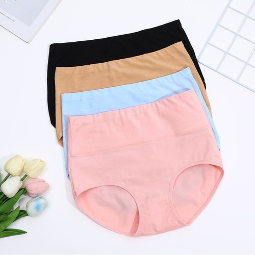 4 Pcs Underpants Women Underwear High Waisted Briefs Elastic Underwear Ladies - Picture 10 of 11