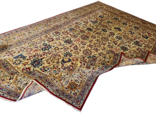 KöniglicherHandgeknüpfter Perser Teppich Keshan Orientteppich 410x260cm - Bild 4 von 24