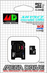 Sega Mega Drive microSD Card 16GB + SD Adapter Set Console & Controller Design