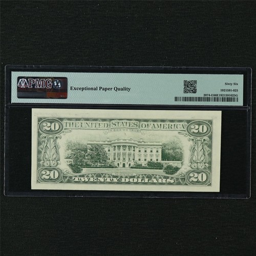 1981A Federal Reserve Note Richmond 20 Dollars Fr#2074-E PMG 66 EPQ Gem UNC - Picture 2 of 4