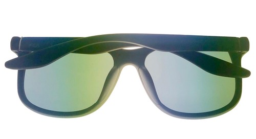Fila Mens Matte Black Plastic Sunglass Blue Flash Lens Polarized SF9250. 6XKB - 第 4/6 張圖片