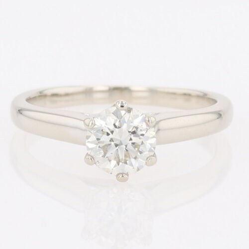 .81ct Round Cut Diamond Solitaire Engagement Ring 14k White Gold Size 6.25