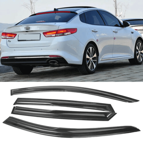 For 20162019 Kia Optima Acrylic Smoke Window Visors Rain Guard Wind Deflectors eBay