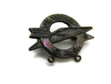 C. A. A. Jr. Yeoman Pin Bow & Arrow Vintage & Gold Tone