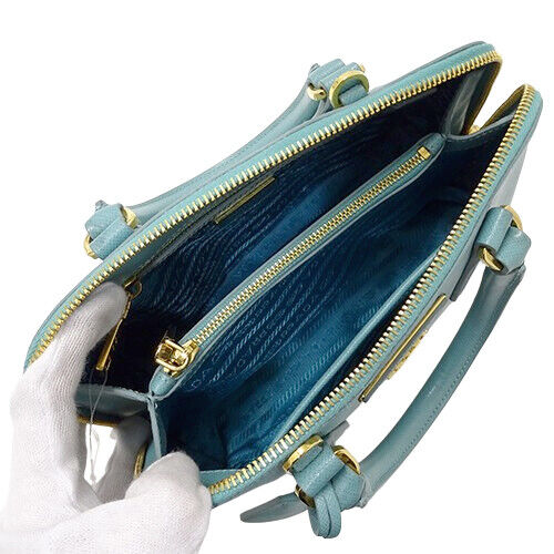 Prada Bag Ladies Handbag Shoulder 2Way Saffiano Turquoise Prada Bag Ladies Handbag Shoulder 2Way Saffiano Turquoise