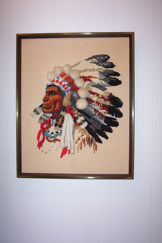 1977 MATERIAL CHIEF 3-D FRAMED FIGURE