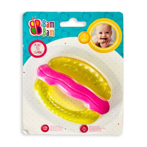 Jeu Pour Nouveau-Né BamBam Massaging Gencives Dentaruolo Forme De Hamburger 2853 - Bild 2 von 2