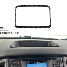 Real Carbon Fiber Dashboard Storage Panel Frame Trim For Ford Ranger Sport 15-22