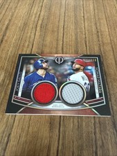 2020 Topps Tribute - Dual Player Relics Joey Gallo, Nomar Mazara #DR-GMA /150