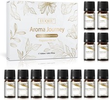 EUQEE 12pcs Fragrance Oils Gift Set, Premium Essential Oils Set for Diffuser, Ca