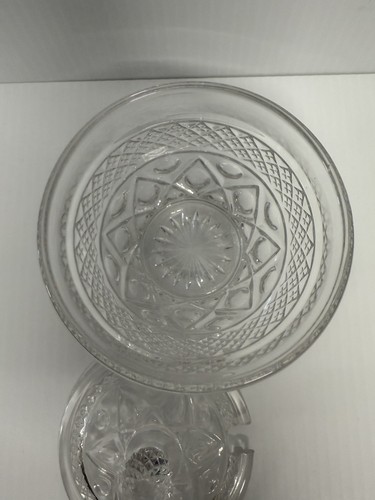 Imperial Glass CAPE COD CLEAR MARMALADE Covered Jar & GLASS SPOON - Picture 9 of 10