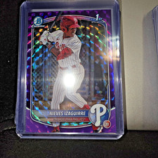 2025 1ST PUR SUPERFRACTOR BOWMAN CHROME PROS BCP-232 NIEVES IZAGUIRRE RC 85/250