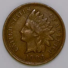 1903 Indian Head Cent US 1c Penny XF k336