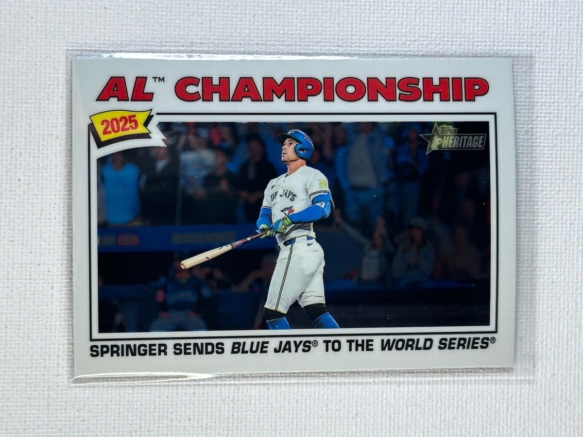 2026 Topps Heritage ~ George Springer ~ AL Championship Chrome