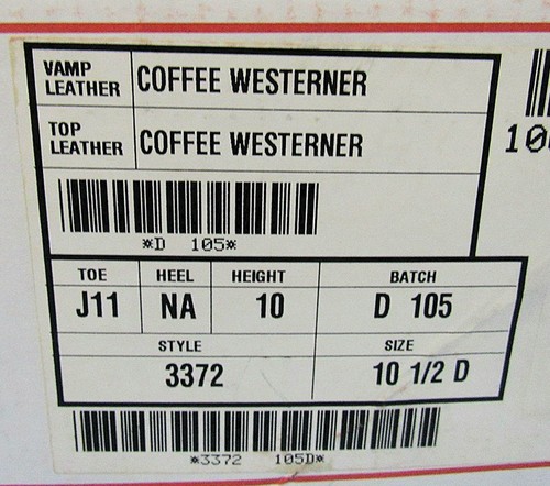 JUSTIN 3372 MENS 10.5D COFFEE WESTERNER LEATHER COWBOY WORK BOOTS 11IN PULL-ON - Picture 8 of 8