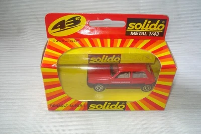 SOLIDO n°1211 : Renault Super 5 rouge sapeurs pompiers - Neuf en boîte - Photo 1/4