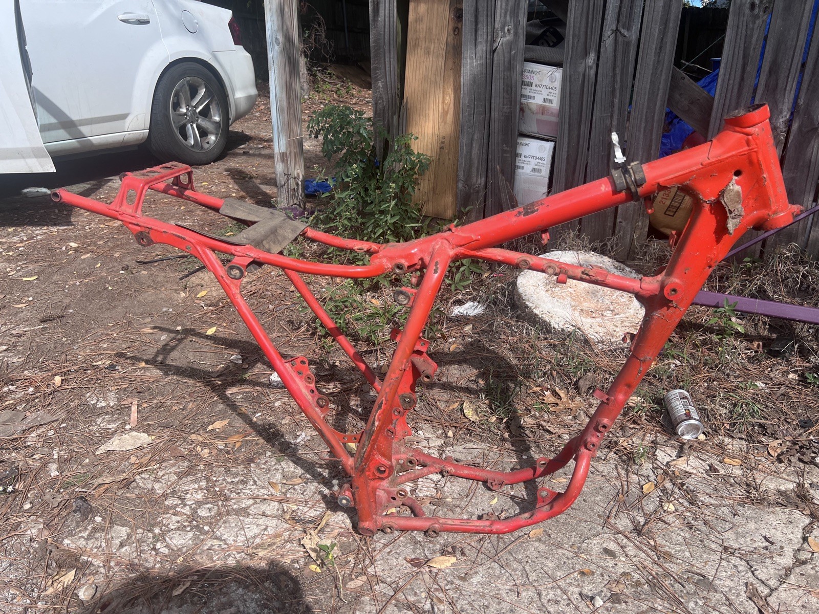 1984 84 Honda XR200R XR 200 R Main Body Engine Frame Chassis Straight 85