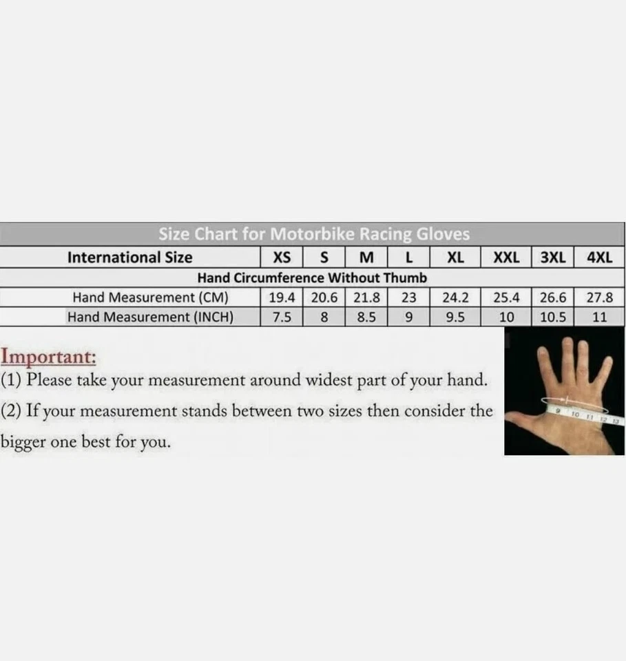 Luvas de couro de corrida BMW MOTOGP para motocicletas e motocicletas todos os tamanhos - Imagem 2 de 2