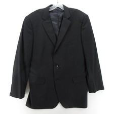 Brooks Brothers Sport Coat Men 43 Black Fitzgerald Estrato Blazer Wool USA Made