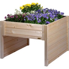 dobar Grande garage robot tagliaerba in legno con fioriera 79 x 73 x 56 cm