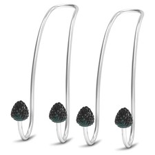 2026 Upgraded Car Headrest Hooks Decorations, 2 Pcs Bling Strawb