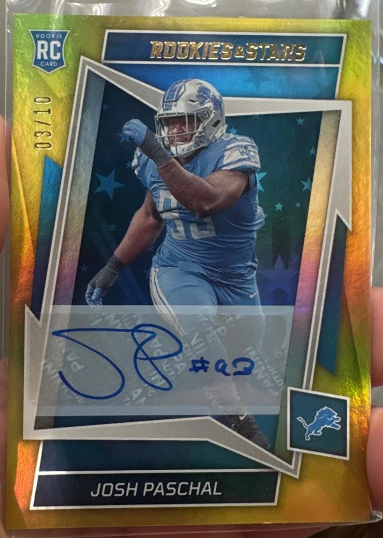 Josh Paschal Panini Rookies & Stars #192 Gold