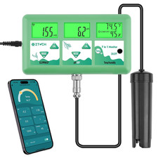 Ph Monitor Hydroponic Continuous 7 in 1 EC Ph TDS CF ORP Monitor