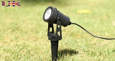 Image of 4- 8 Pack LED Garden Spike Lights Mains Powered UK Spotlight Landscape Lawn Lamp