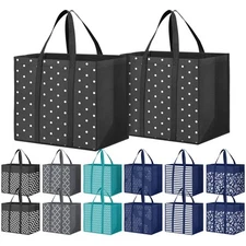 14 Pack Reusable Grocery Bags 35L Large Capacity Shopping Bags Reusable Bags ...