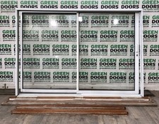 WIDE ALUMINIUM SLIDING DOORS EXTERNAL DOUBLE GLAZED EXTERIOR DOUBLE GLAZED