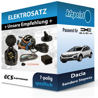ECS E-Satz 7Polig Fahrzeugspezifisch Passend für Dacia Sandero Stepway NEU