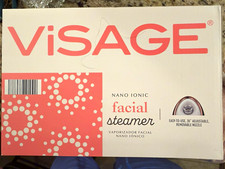 Visage Nano Ionic Facial Steamer, Adjustable One-Touch Sensor, White/Pink