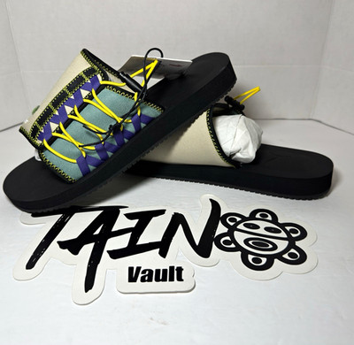 Puma Wilo Butter Goods Men's Slide Sandals Black/Putty/Blue US 10 384157 01
