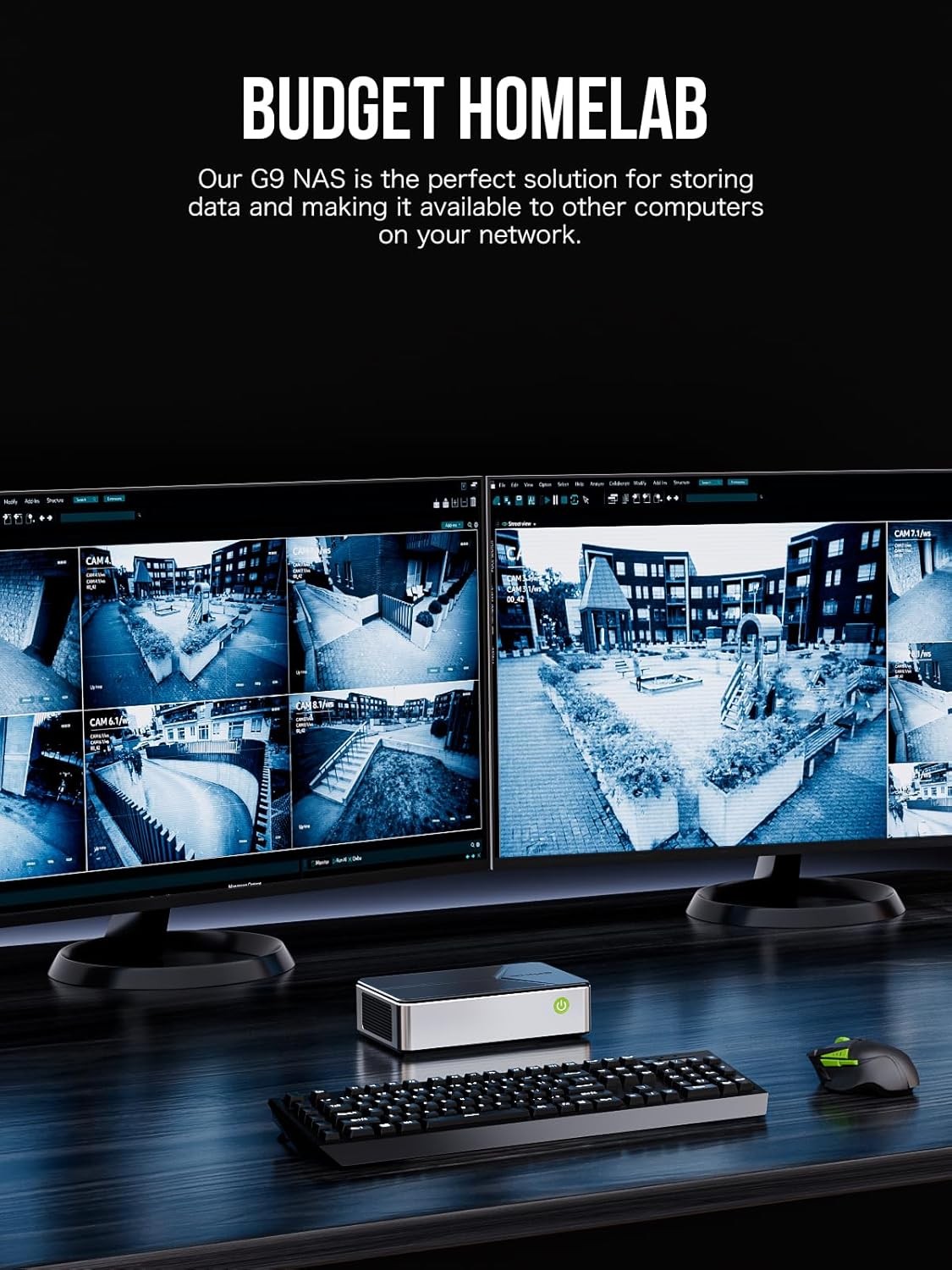 GMKtec G9 NAS Mini PC Intel N150 12GB DDR5 64GB EMMC M.2 SSD 	Dual Boot System