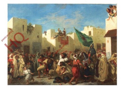 Ansichtskarte>>Eugene Delacroix, Erschütterungisten von Tanger