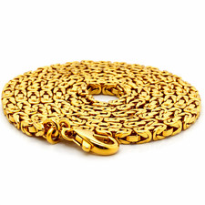 14K 585 Gold 60 cm Königskette 34 g Diamant Neuw Zertifikat Unisex Kette Chain