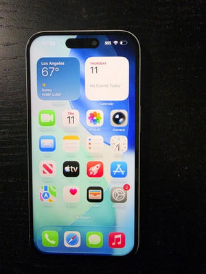 #ad Apple iPhone 16 128 GB White Consumer Cellular 100% Battery. $418.00