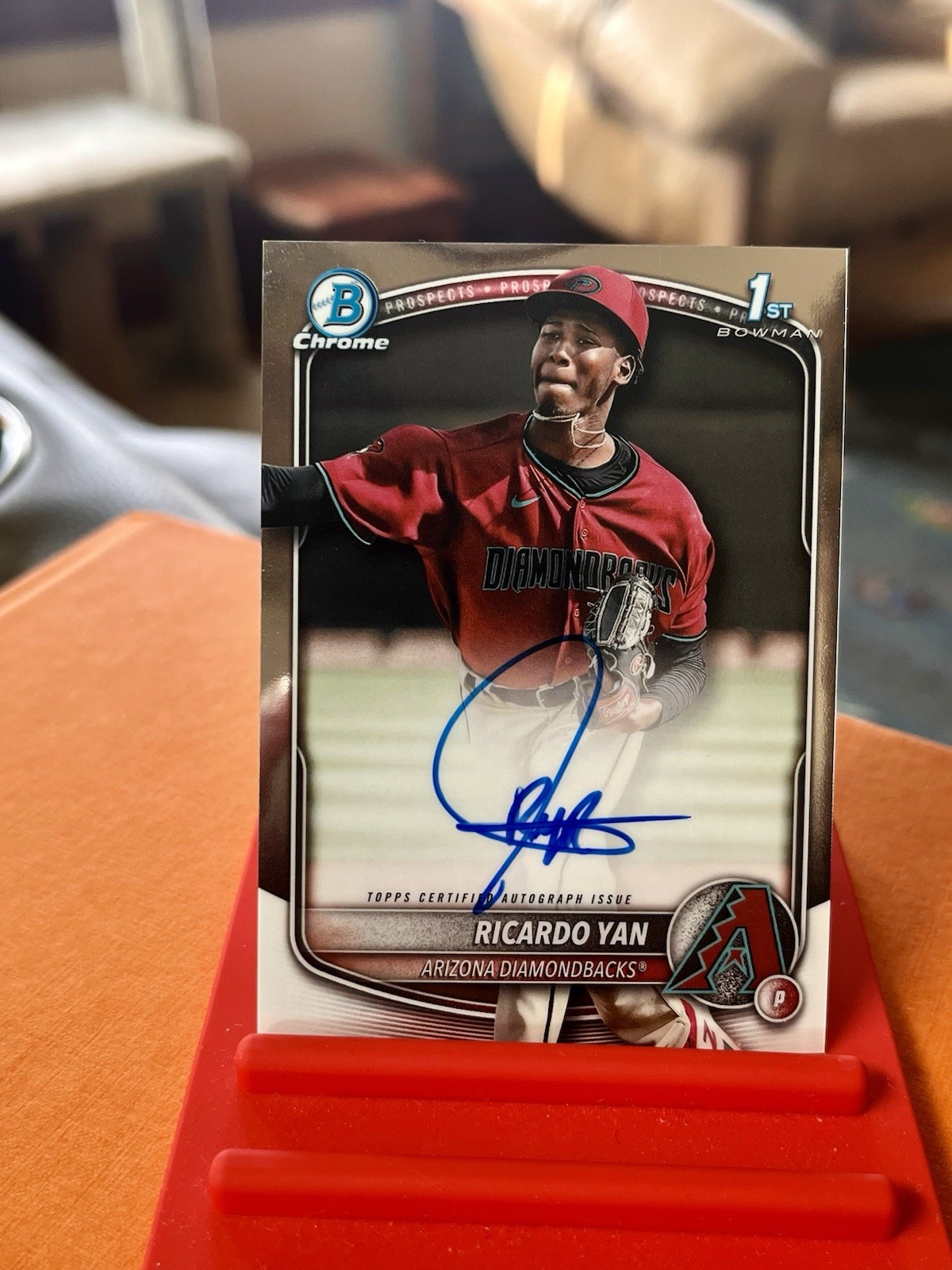 2025 Bowman - Chrome Prospect Autographs Ricardo Yan #CPA-RY (AU, RC)