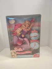 Super Rare 2010 Barbie Swim 'n Dance Blonde Mermaid With Two Dolphins 