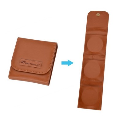 PRO TANLE Filter Hard Storage Case PU Leather Protective Bag Dust-Proof Carrying