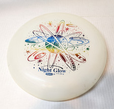 Vintage Wham-O FRISBEE Brand Glow In The Dark Flying Disk 1990s Moon Stars