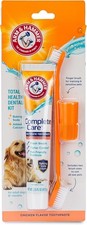 Dog Dental Kit Chicken Enzymatic Toothpaste Toothbrush Finger Brush Plaque 2.5oz
