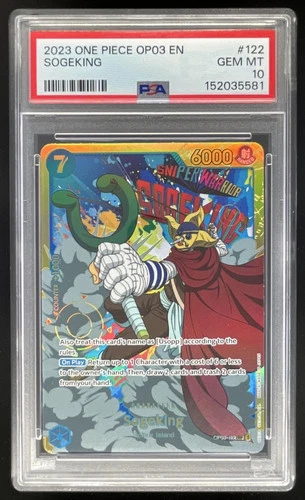 2023 One Piece OP03 EN #122 Sogeking PSA 10