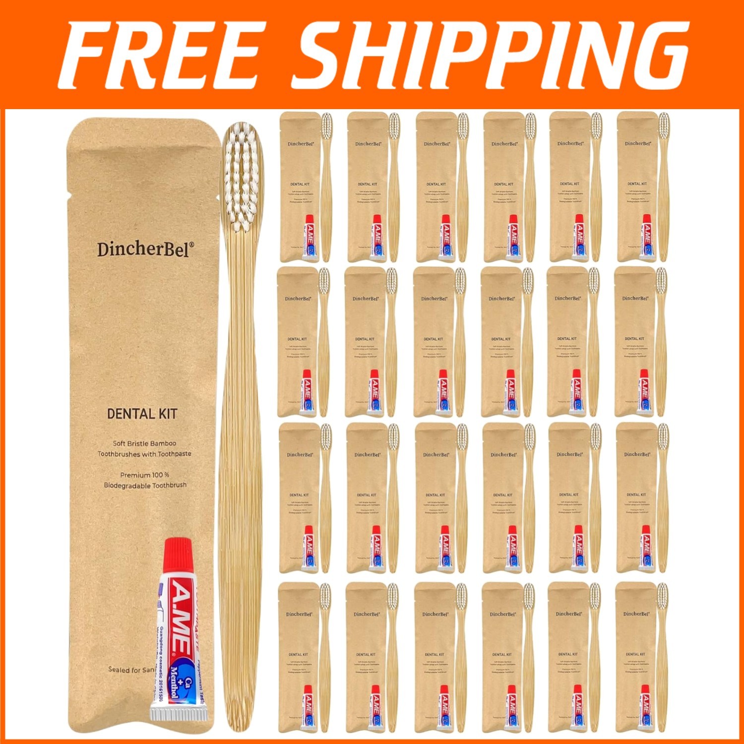 With Eco Toothpaste - 50 Count Kit