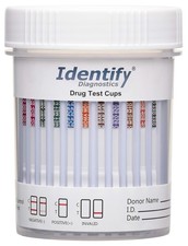 Identify Diagnostics Drug Test Cups  25 Pack  12 Panel CLIA Waived 25